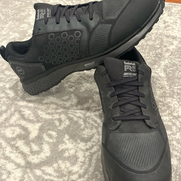 Timberland Mens Work Shoes PRO Aerocore Composite Safety Toe 15M Black Sneaker - Picture 3 of 10